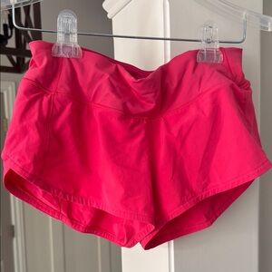 Lululemon Speed-Up 2.5” Women's Pink Athletic Shorts